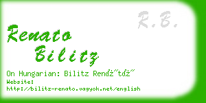 renato bilitz business card